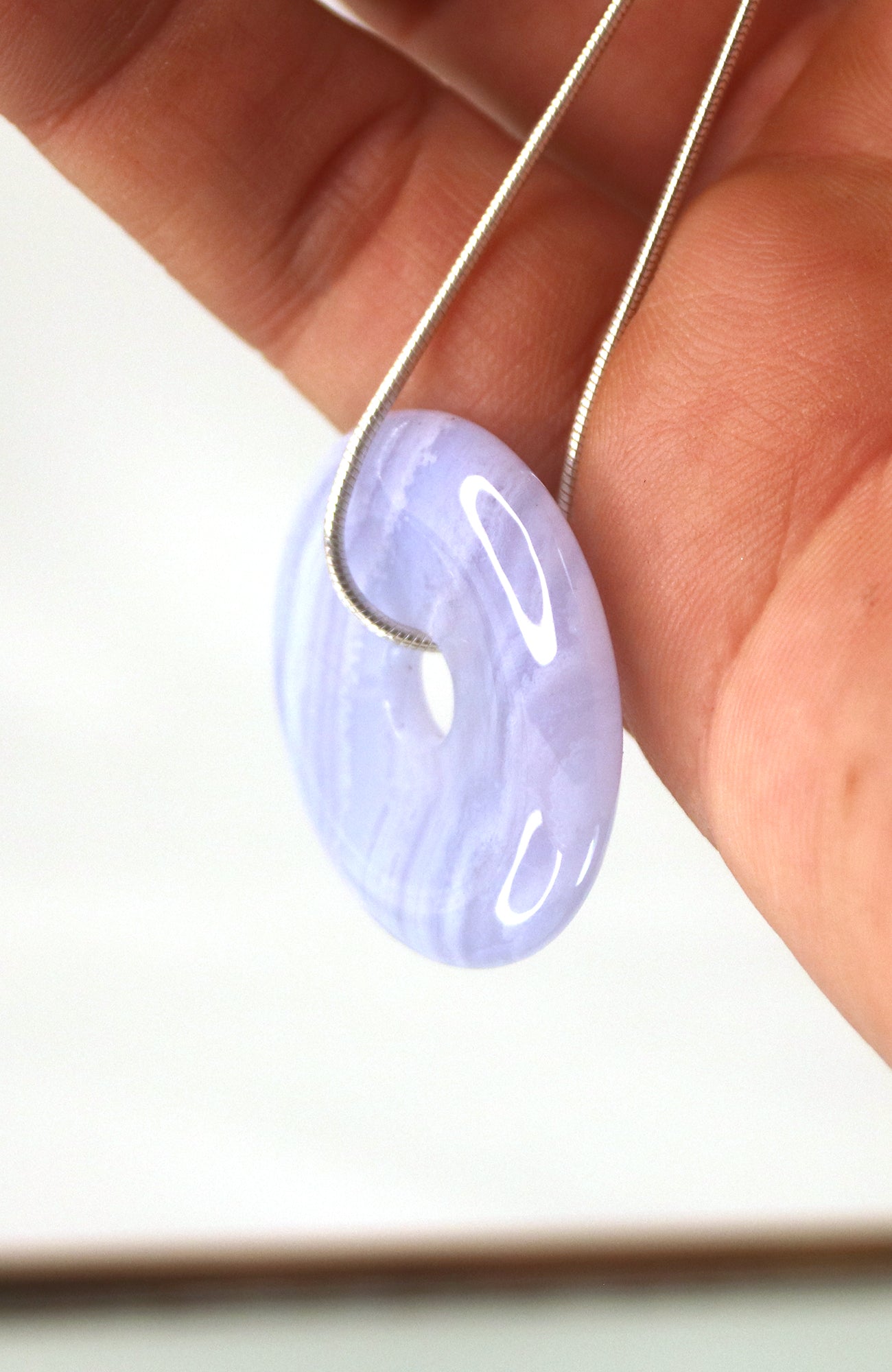 Blue Lace Agate Donut